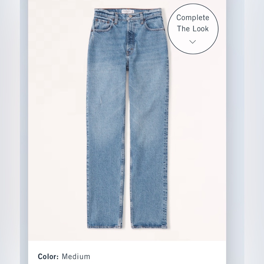 Abercrombie Ultra High Rise 90s Straight Jean